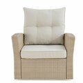 Guarderia Canaan All-Weather Wicker Outdoor Armchair with Cushions GU3240079